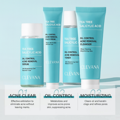 Clevana Oil Control Acne Removal Cream – Adult Acne Treatment with Tea Tree & Salicylic Acid